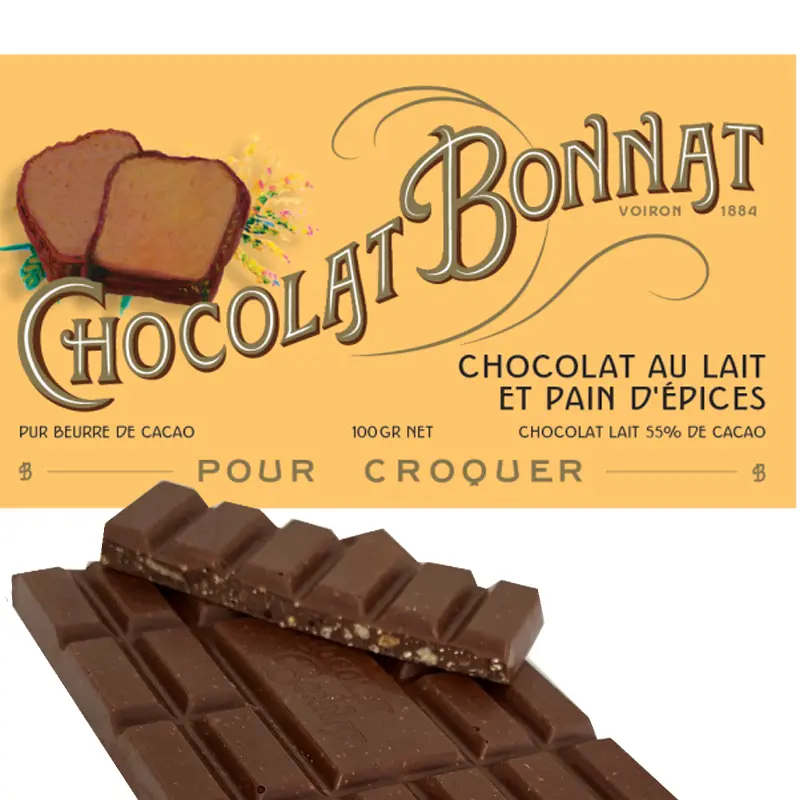 Milchschokolade mit Mandeln und gewürzen von Bonnat