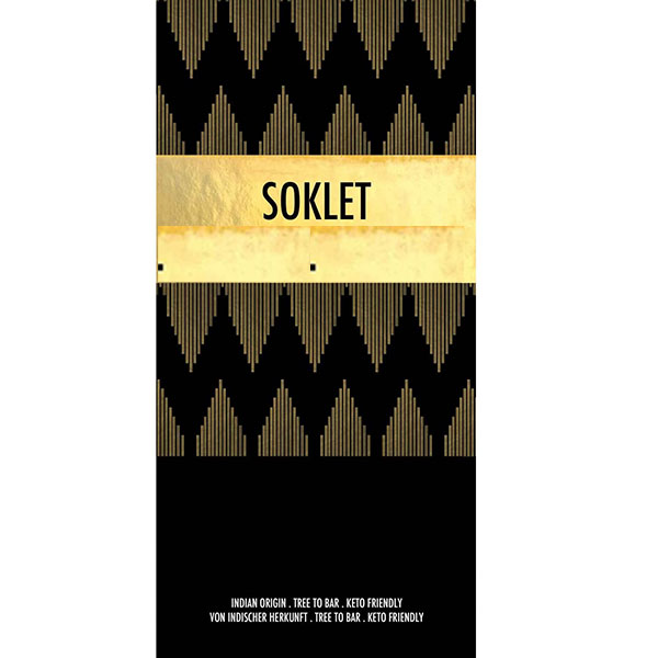 SOKLET | Milchschokolade ohne Zuckerzusatz »Zero« 80% | 50g Soklet 100% Schokolade