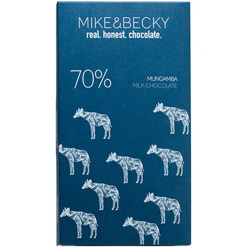 Brüssel Schokolade ohne Zucker, nur Milch und Kakao von Mike & Becky