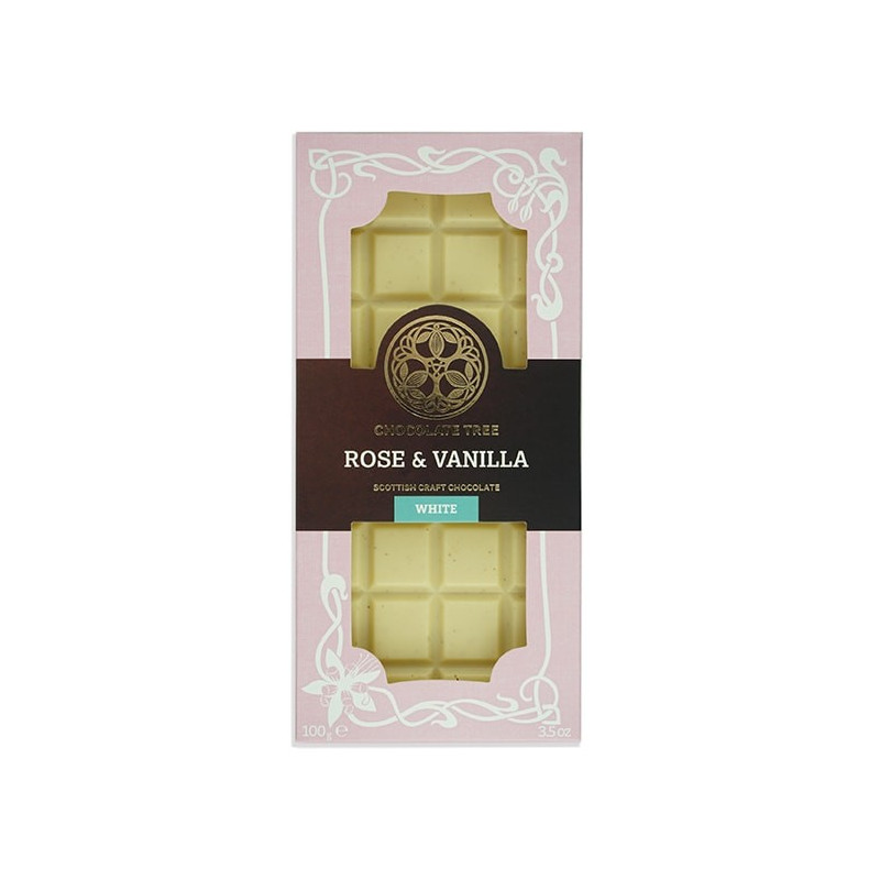 CHOCOLATE TREE | Weiße Schokolade »Rose & Vanilla« 40% | 100g
