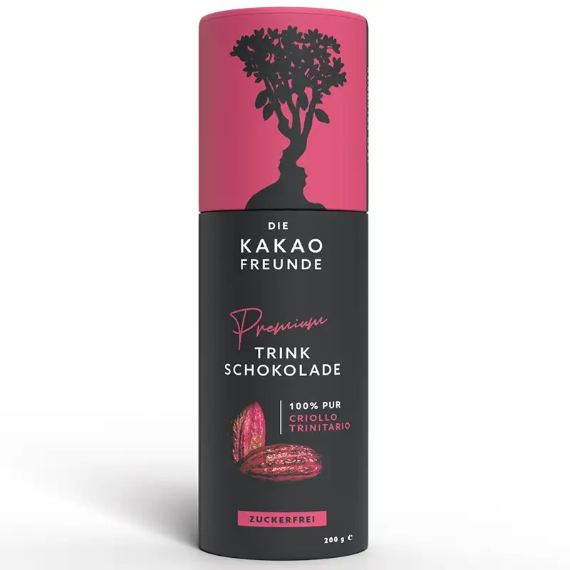 Die KAKAOFREUNDE | Trinkschokolade »Criollo & Trinitario« 100% | 200g 100% trinkschokolade Kolumbie Casa Luker die Kakaofreunde