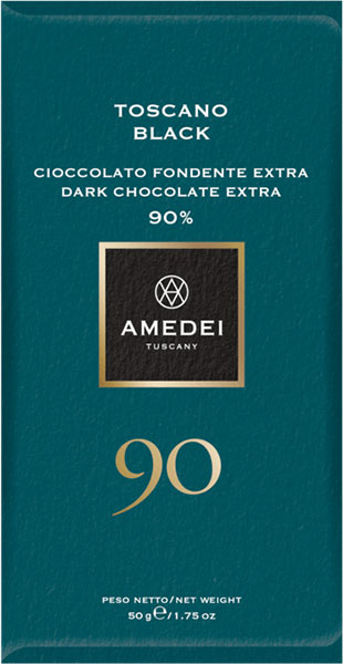 90%ige Zartbitterschokolade von  Amedei 