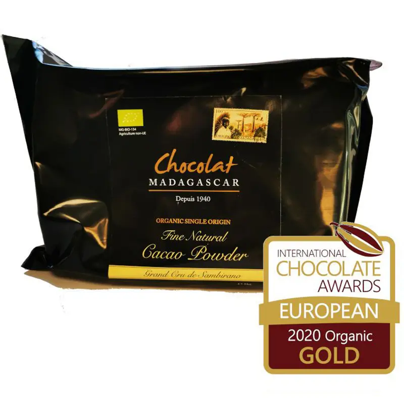 Chocolat MADAGASCAR | Kakaopulver »Grand Cru de Sambirano« 100% | BIO | 1000g Prämiertes bestes Bio Kakaopulver von Chocolate Madagascar
