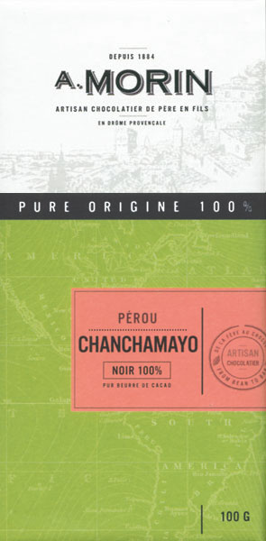 A. MORIN Schokoladen |  Kakaomasse Peru »Chanchamayo« 100% | 100g