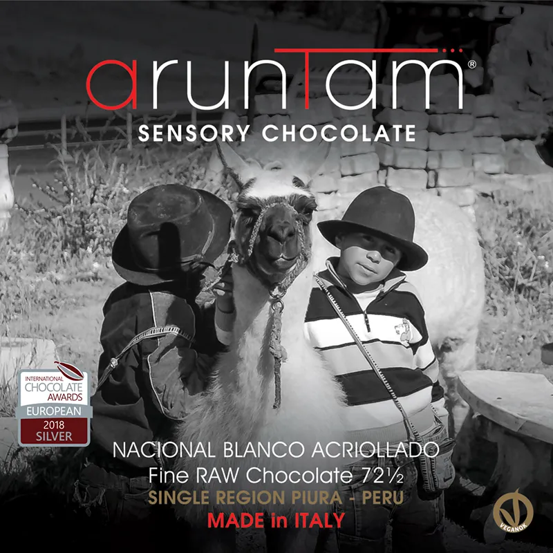 ARUNTAM | Dunkle Schokolade »Nacional Blanco Acriollado« Piura Peru 72,5% | 50g Dunkle Schokolade von Aruntam