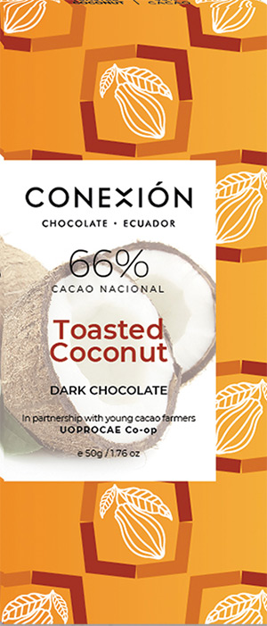 CONEXIÓN Chocolate | Schokolade »Toasted Coconut« 66% | 50g