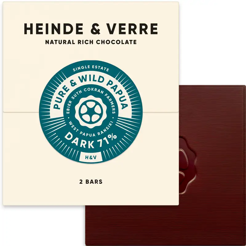 Pure Wild Papua Schokolade von Heinde und Verre