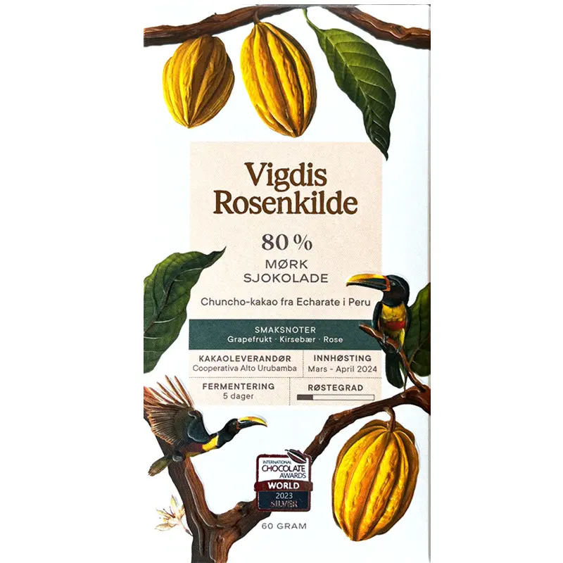 VIGDIS ROSENKILDE Schokolade »Echarate« 80% | 60g