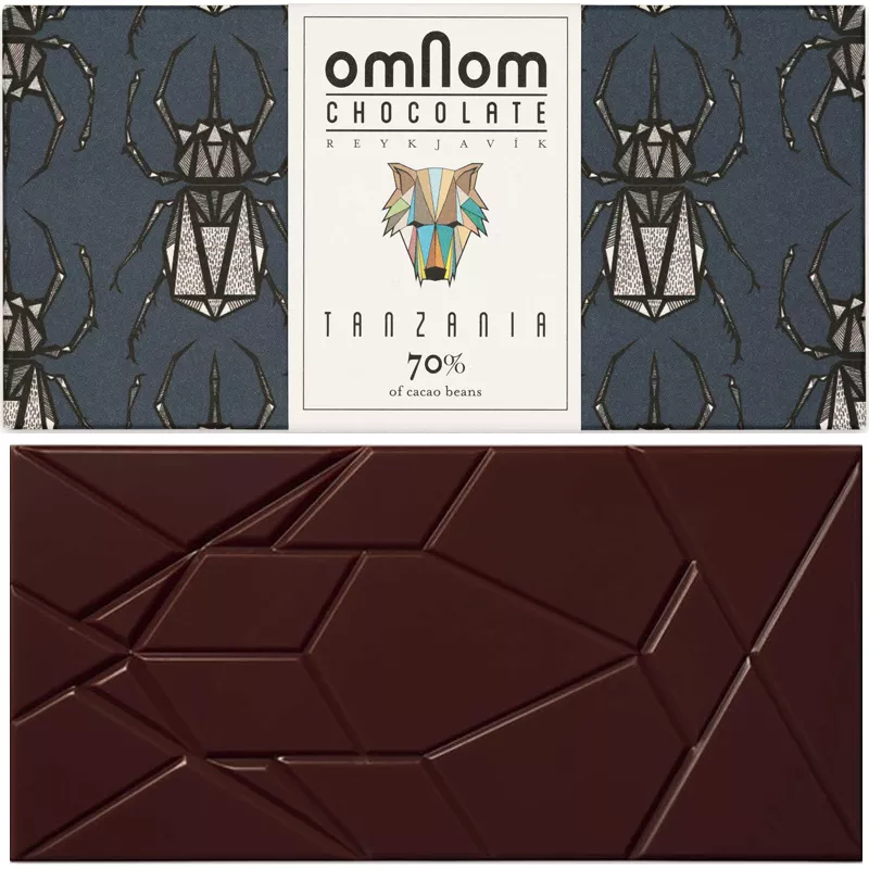OMNOM Chocolate | Dunkle Schokolade »Tanzania« 70% | 60g Schokolade Tanzania von Omnom