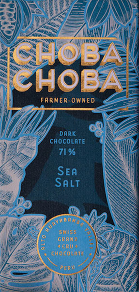CHOBA CHOBA | Dunkle Schokolade »Sea Salt« 71% | 91g