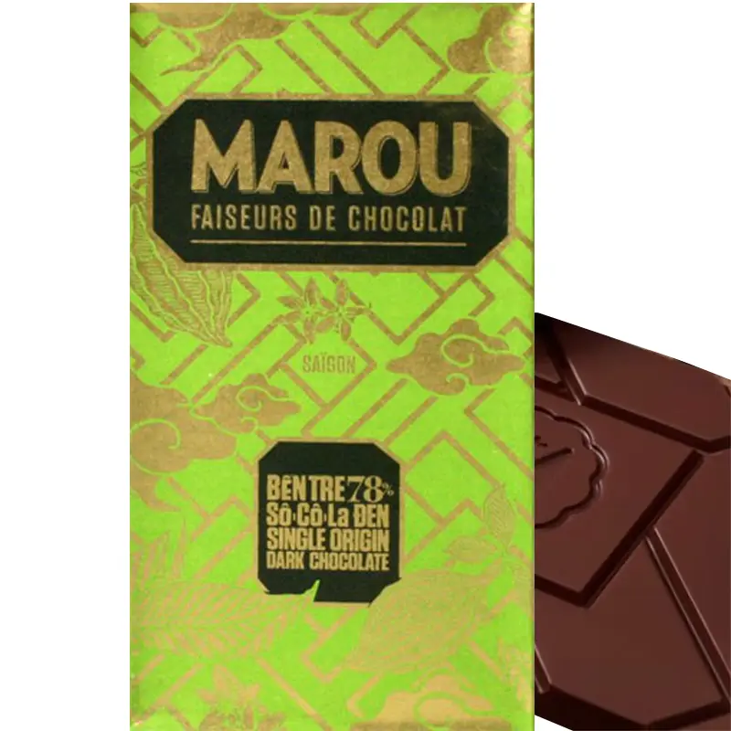 MAROU | Dunkle Schokolade »Vietnam Ben Tre« 78% | 80g Ben Tre 78% Schokolade von Marou vietnam