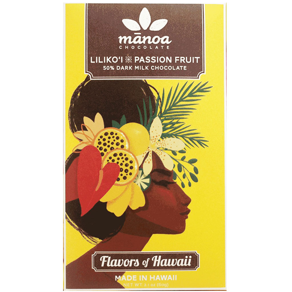 MANOA Chocolate | Flavors of Hawaii »Liliko’i & Passion Fruit« Schokolade 50% | 60g