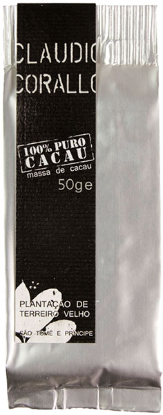 100% Kakaomasse ohne Zucker von Claudio Corallo