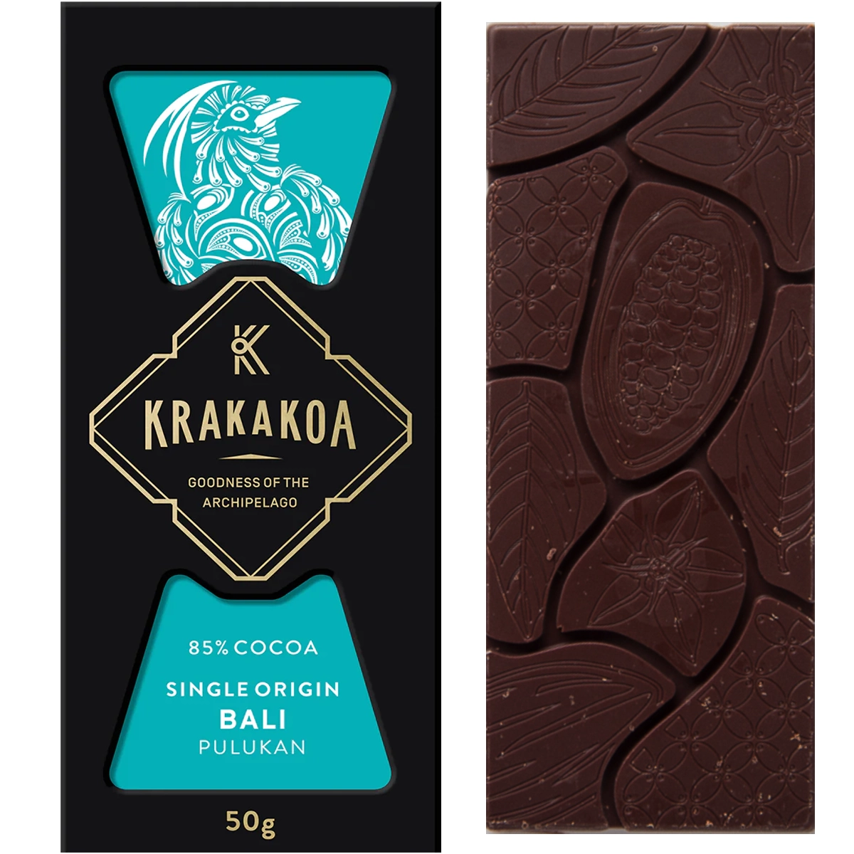 KRAKAKOA Pulukan Bali 85% – Single-Origin Schokolade aus Bali, Indonesien