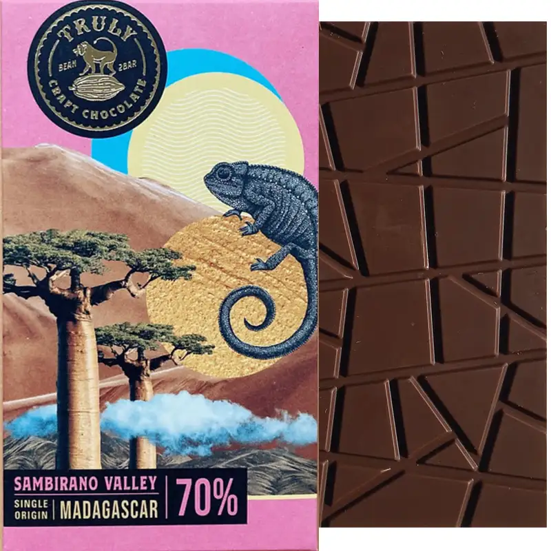 TRULY | Dunkle Schokolade »Sambirano Valley - Madagaskar« 70% | 60g Sambirano Valley Madagascar Schokolade von Truly München