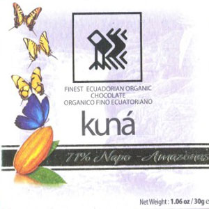 KUNA | Dunkle Schokolade Napo »Amazonas« 71% | 30g