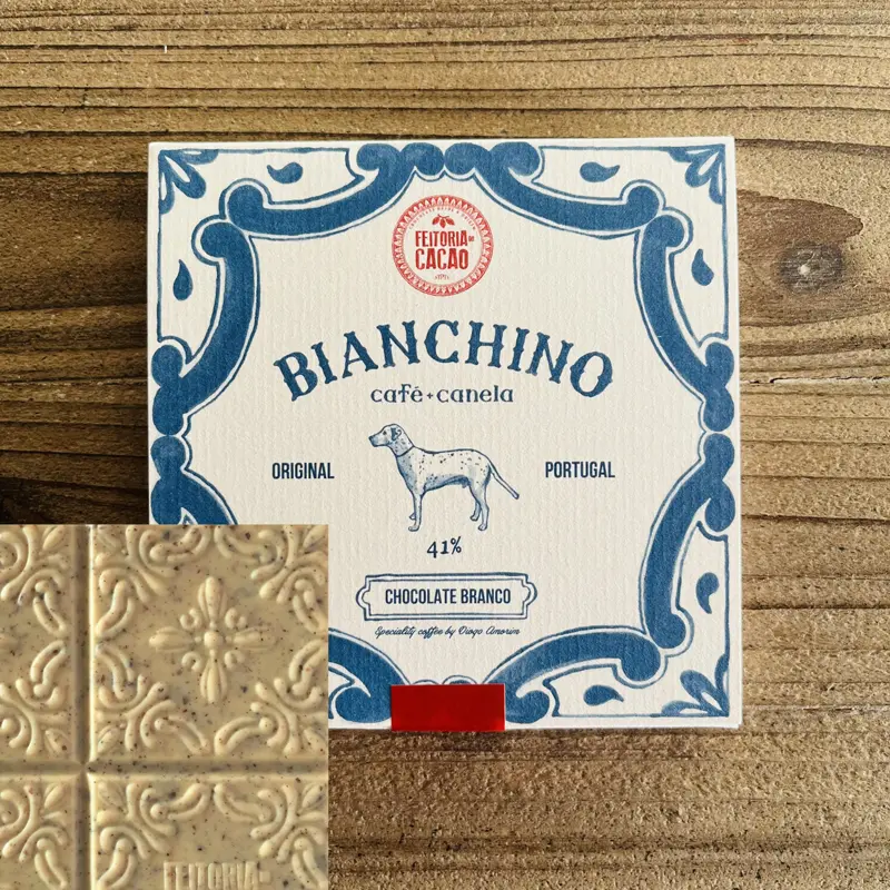 Kaffee und weiße  Schokolade von Feitoria do Cacao