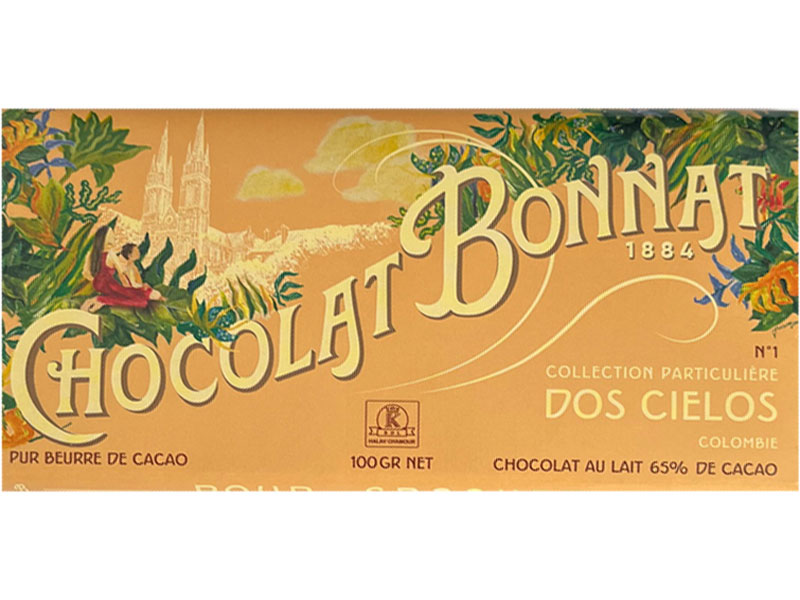 BONNAT Milchschokolade | Chocolat »Dos Cielos – Columbie« 65% Dunkle Milchschokolade Dos Cielos von Bonnat