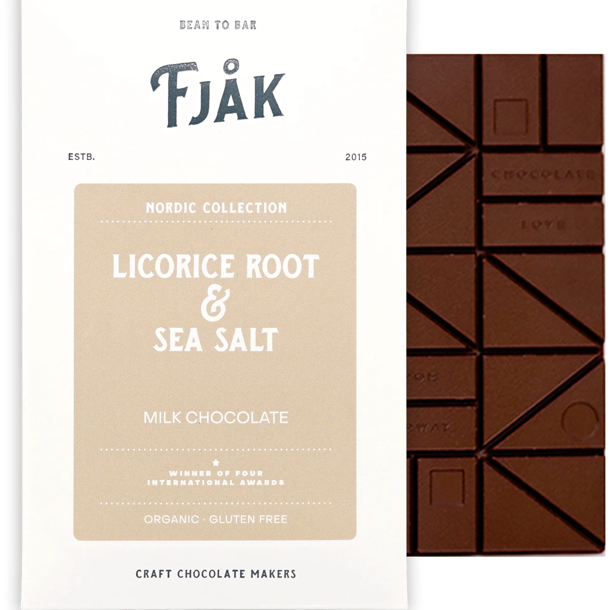 FJAK Lakritz & Sea Salt 50 % – Milchschokolade aus Guatemala mit Lakritz