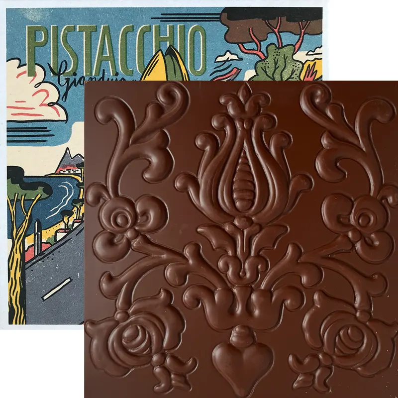 Pistacchio Gianduja Nougat mit Pistazien von Rózsavölgyi Csokoládé
