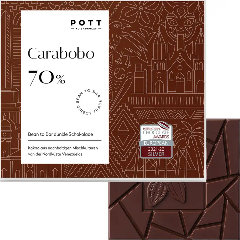 POTT au Chocolat | Dunkle Schokolade »Carabobo – Venezuela« 70% | 80g Carabobo Schokolade von Pott