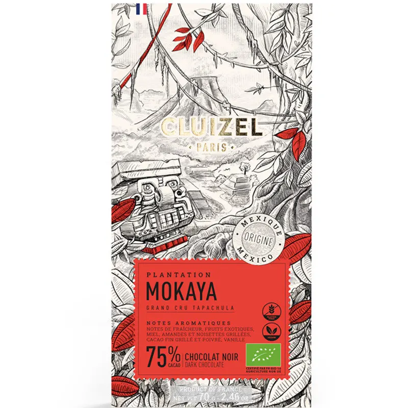 MICHEL CLUIZEL |  Dunkle Schokolade »Plantation Mokaya« 75% | BIO Dunkle Schokolade von Cluizel Mokayo