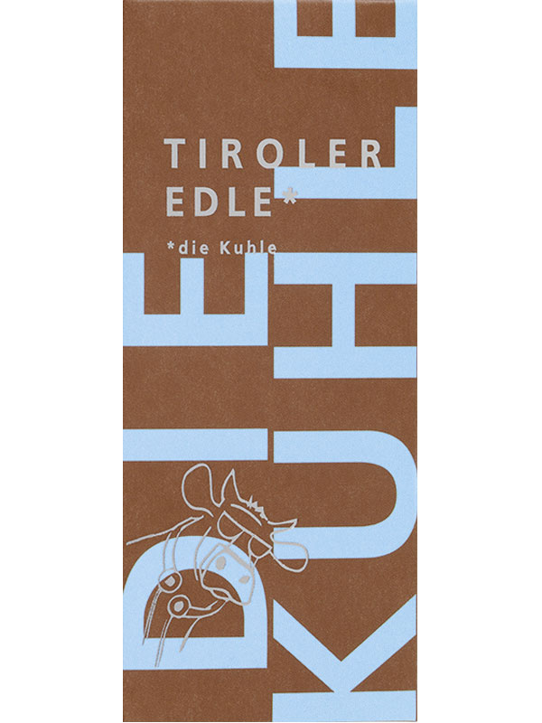 TIROLER EDLE | Milchschokolade »Kinderschokolade DIE KUHLE« 39% | 50g MHD 05.10.2022