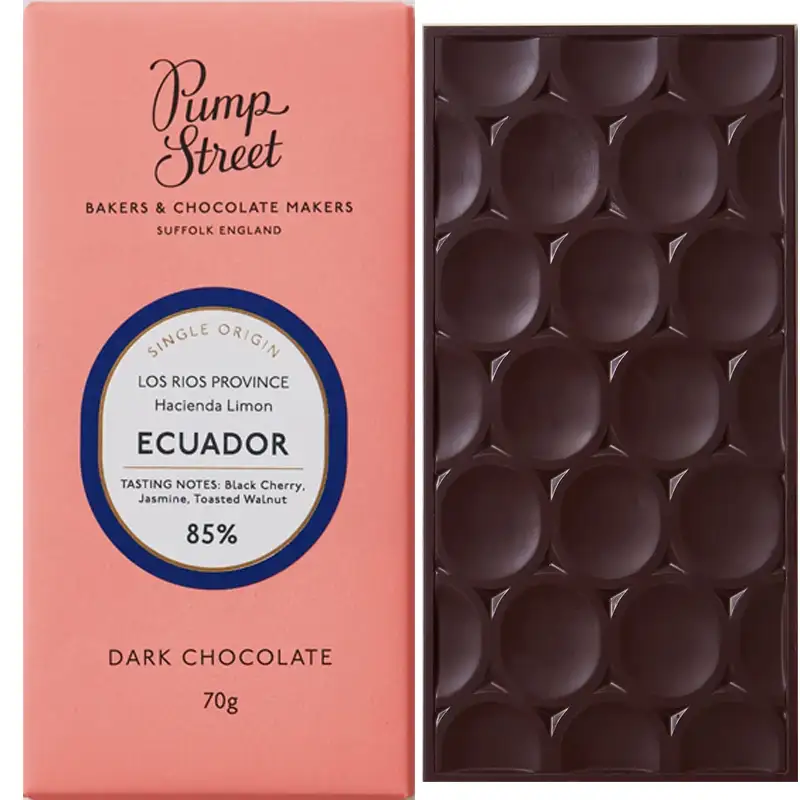 PUMP STREET BAKERY | Schokolade »Ecuador« 85% | 70g Schokolade von PumpstreetEcuador 85% Schokolade von Pumpstreet Bakers & Chocolate Makers Bakers & Chocolate Makers