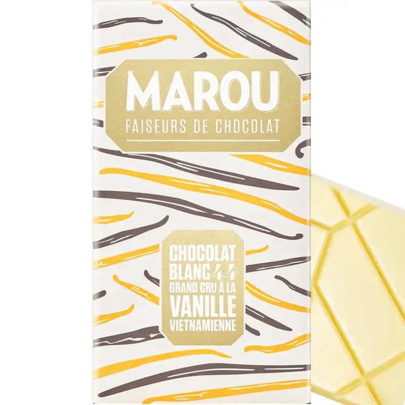 MAROU | Weiße Schokolade »Vietnam | Blanc« 44% | 60g Weiße Schokolade mit Vanille von Marou