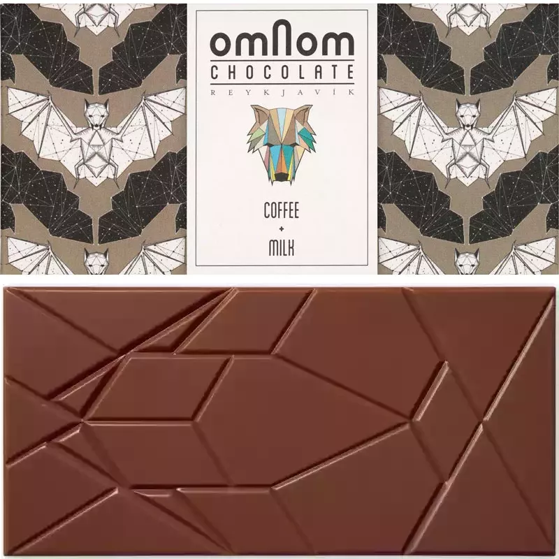 OMNOM Chocolate | Schokolade & Kaffee »Coffee & Milk« 32% | 60g Milchschokolade Coffee mit Kaffee von Omnom