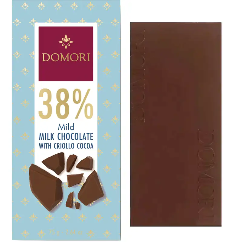 DOMORI | Milchschokolade »Mild« 38% | 75g Milchschokoalde von Domori