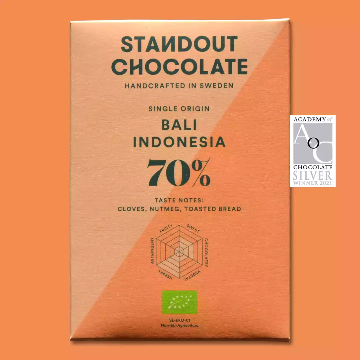 STANDOUT CHOCOLATE | Dunkle Schokolade »Indonesia Bali« 70% | BIO | 50g