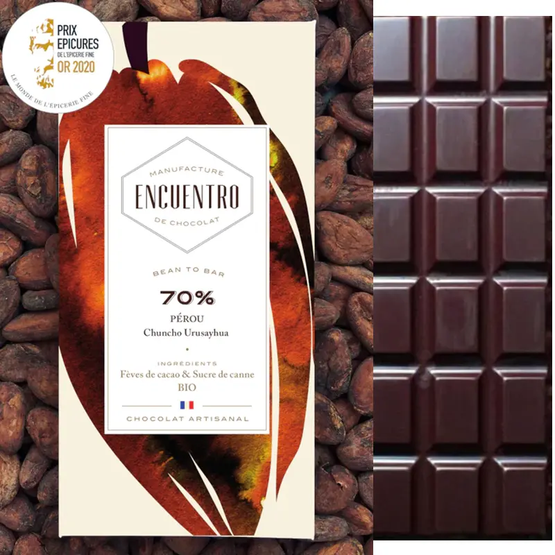 ENCUENTRO | Dunkle Schokolade »Pérou – Chuncho Urusayhua« 70% | BIO | 75g Perou Schokoalde von encuentro