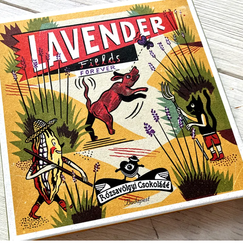 Lavender Lavendel Schokolade von Rozsavolgyi Csokolade Ungarn