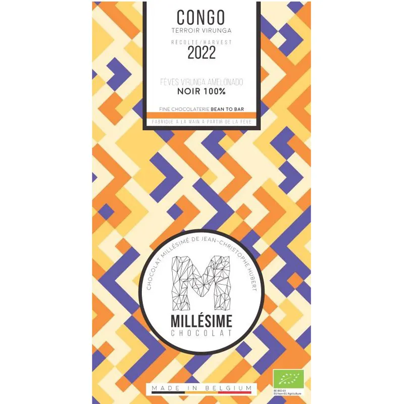 Schokolade 100% Kakaomasse Congo von Millesime