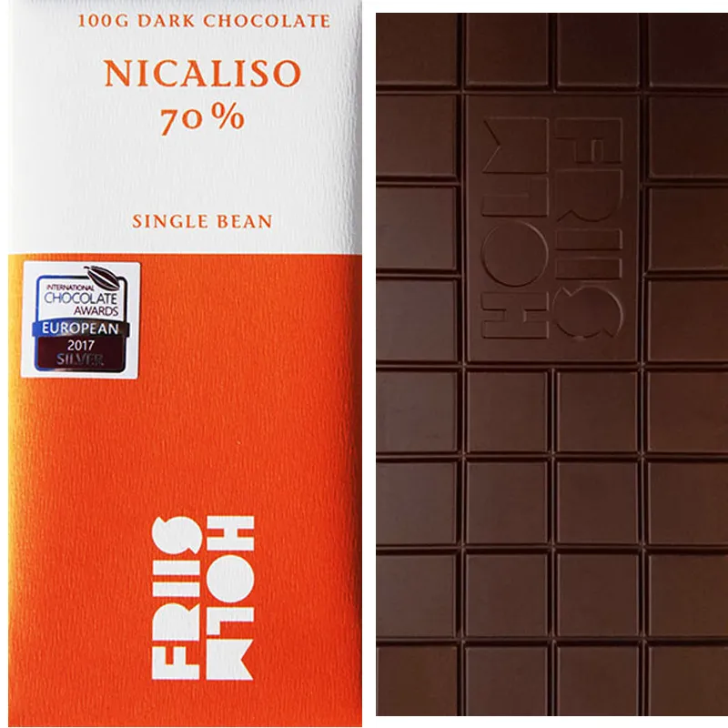 FRIIS-HOLM | Dunkle Schokolade »Nicaliso« Nicaragua 70% | 100g Nicaliso Single Bean Schokolade von Mikkel Friis Holm