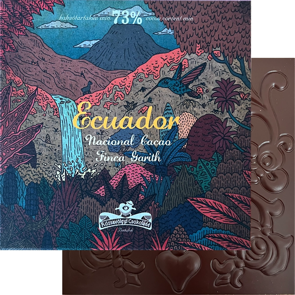 Rózsavölgyi Ecuador Nacional Cacao 73 % – Dunkle Schokolade aus Ecuador, Single-Origin