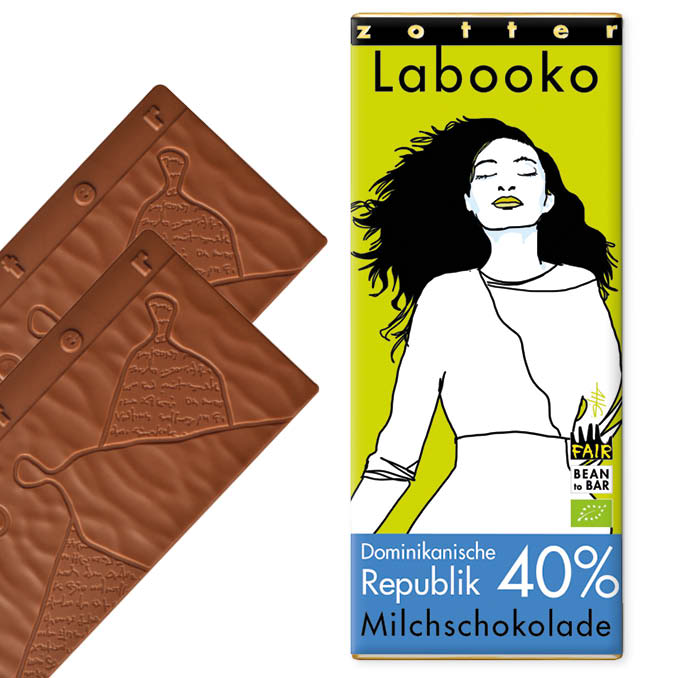 ZOTTER | »Labooko« Milchschokolade Dominikanische Republik 40% | BIO
