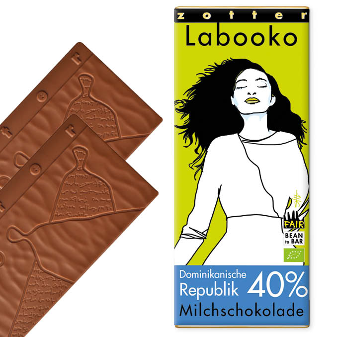 zotter-70-uganda-schokoladeNMlOp4IM5QgVH ZOTTER | »Labooko« Milchschokolade Dominikanische Republik 40% | BIO | 70g