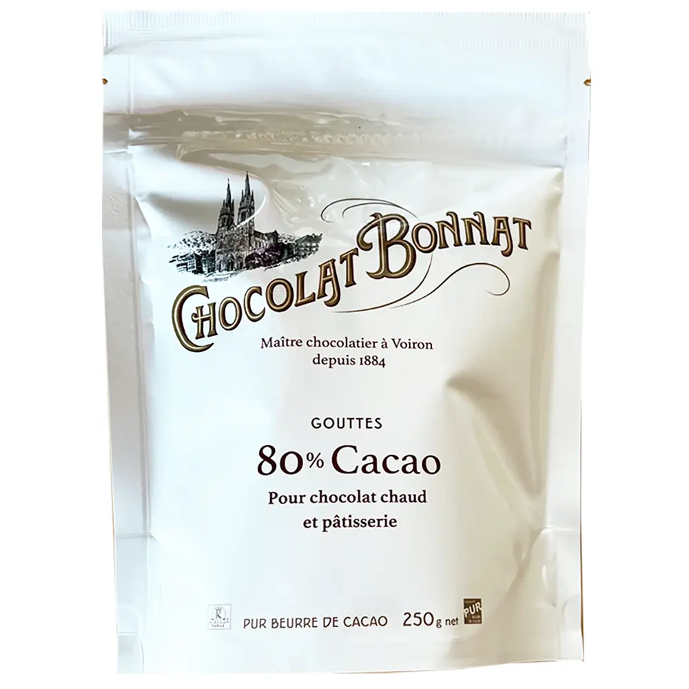 Schokolandetropfen 80% von Chocolate Bonnat Frankreich