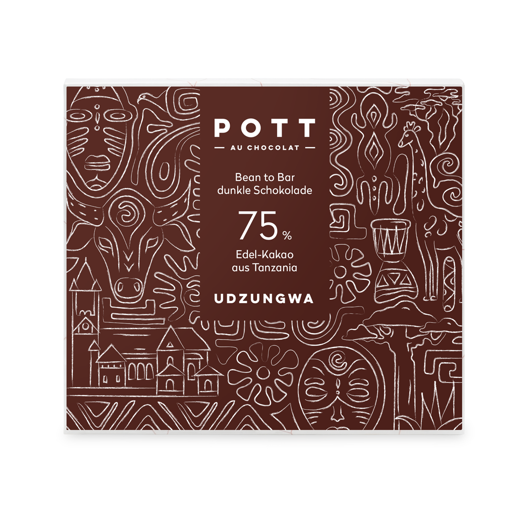 POTT au Chocolat | Dunkle Schokolade »Udzungwa – Tanzania« 75% | 80g