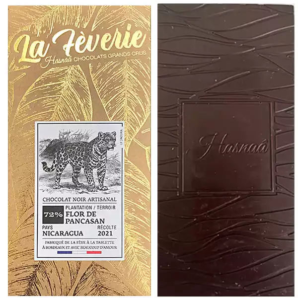 LA FÉVERIE – HASNAÂ Chocolats | Schokolade »Flor de Pancasan Nicaragua« 75% | BIO Bio Schokolade von Hasnaa La Feverie Nicaragua