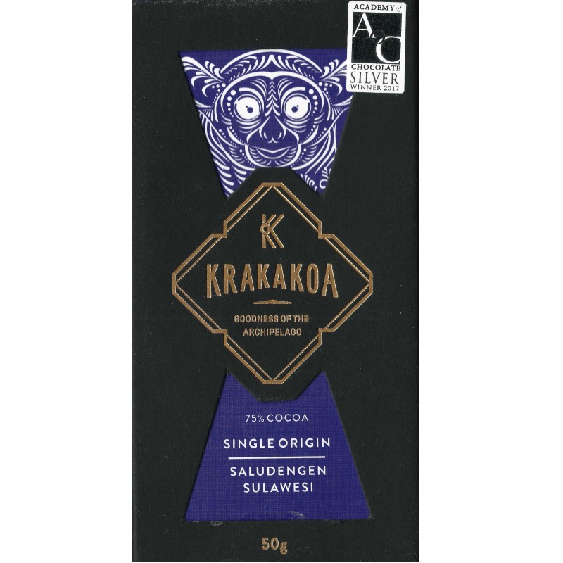 KRAKAKOA | Dunkle Schokolade »Sulawesi« 75% | 50g KRAKAKOA | Dunkle Schokolade »Sulawesi« 75% | 50g