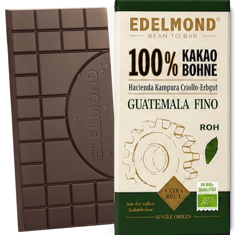 Edelmond Hacienda Kampura 99,7 % – rohe Bio-Kakaomasse aus Guatemala