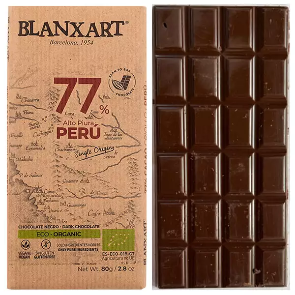 Blanxart Dunkle BIO-Schokolade Peru 77% Kakao