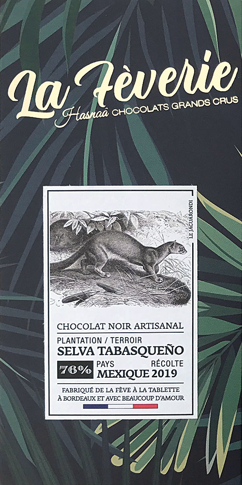 HASNAÂ Chocolats | Schokolade La Feverie »Selva Tabaquesno« 76% | 56g