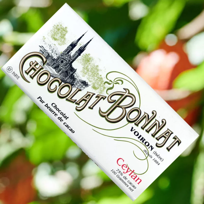 BONNAT Ceylan Schokolade 75% Bonnat Schokolade Ceylan mit Kakao aus Sri Lanka