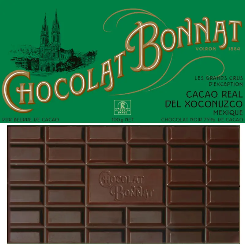 Bonnat Schokolade »Real del Xoconuzco« Cacao Real del Xoconuzco Schokolade von Bonnat Frankreich