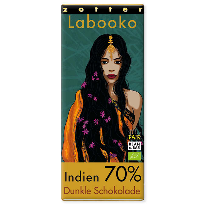 ZOTTER | »Labooko« Schokolade Indien 70% | BIO | 70g