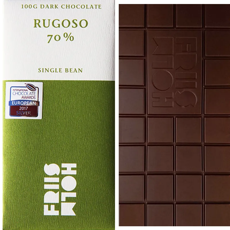 FRIIS-HOLM | Dunkle Schokolade »Rugoso« Nicaragua 70% | 100g Rugoso 70% Single Beans Schokolade von Friis Holm